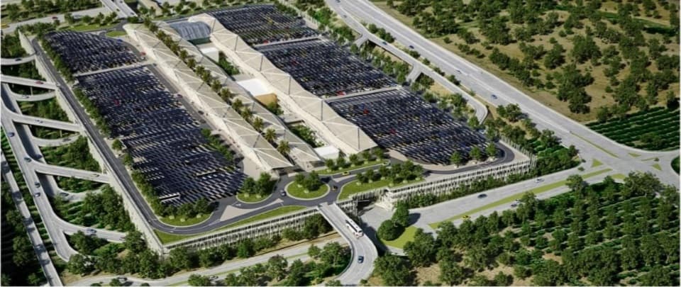 מרכז תחבורה שפיים // הדמיה: פרחי צפריר אדריכלים