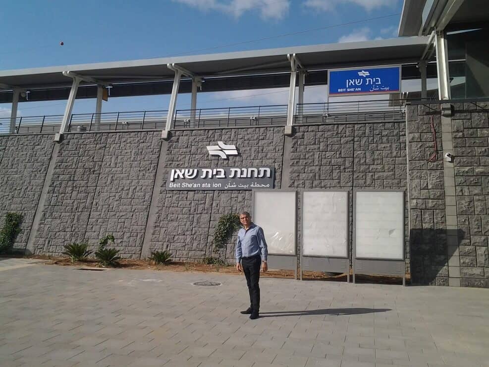 רכבת העמק, ראש עיריית בית שאן // צילום: דוברות והסברה עיריית בית שאן