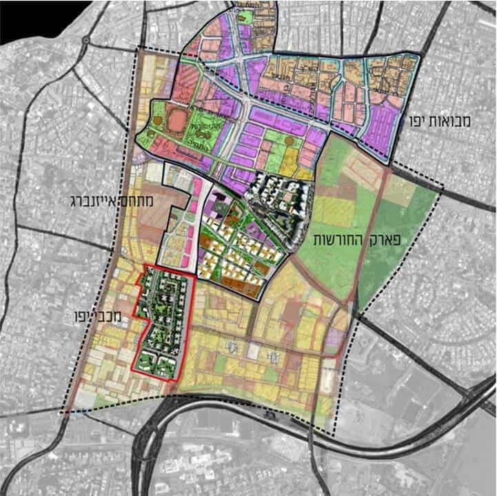 תוכנית מתאר - מתחם מכבי יפו - תכנון: ברעלי לויצקי כסיף אדריכלים // באדיבות דוברות עיריית ת"א