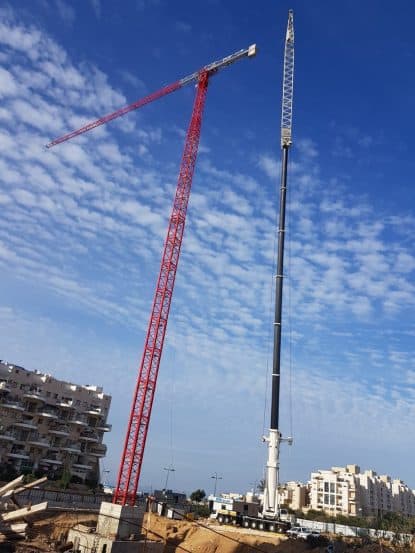 המנוף הגבוה בארץ של חברת יורו ישראל // צילום: ישראל גרופין