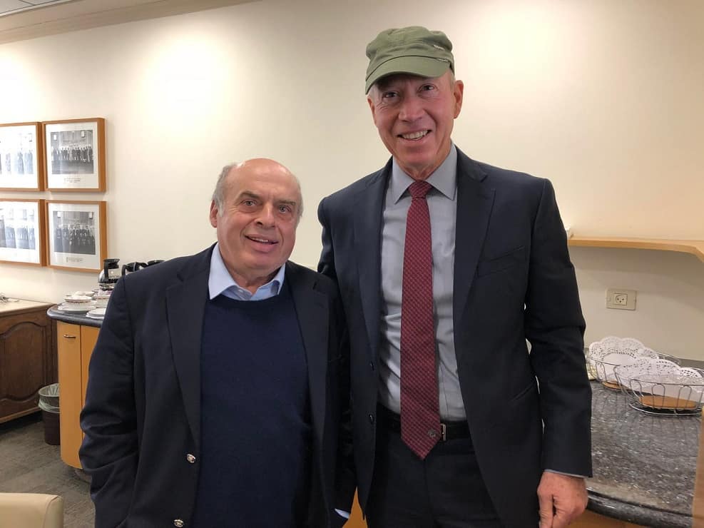 שר הבינוי והשיכון יואב גלנט, יו"ר הסוכנות היהודית נתן שרנסקי // צילום: ששון תירם