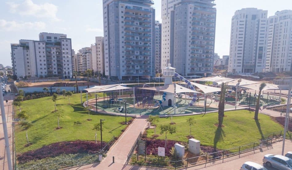 פארק חדש שנבנה בשכונת רחובות המדע