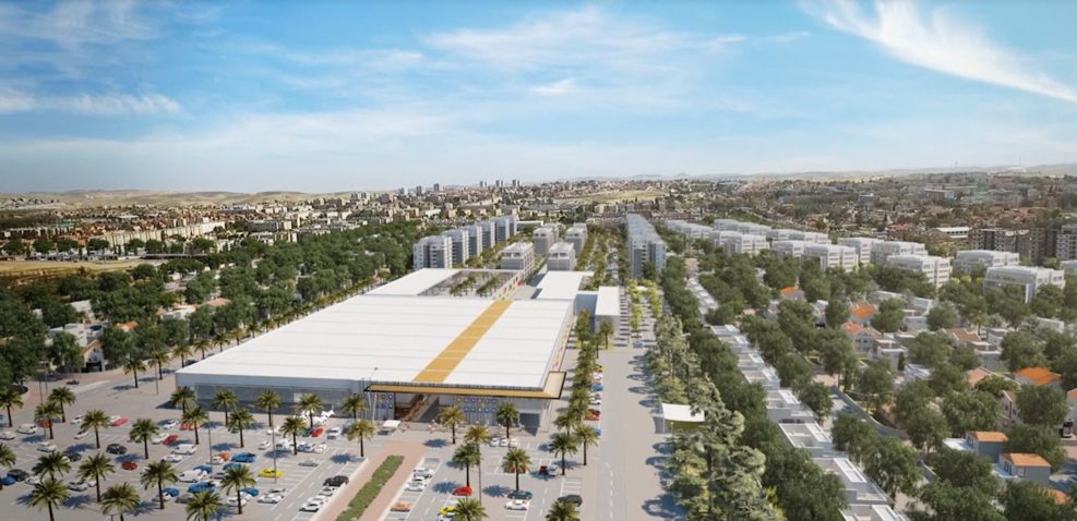 שכונת צמרות בדימונה ובליבה שדירה משולבת של מגורים ומסחר // תכנון מרש אדריכלים