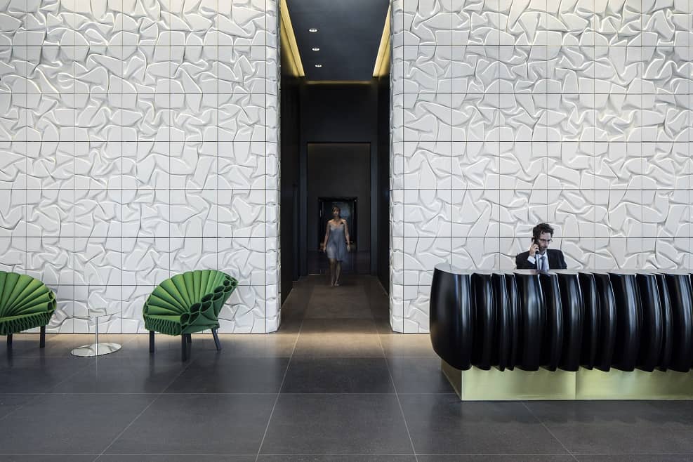 לובי W PRIME - תכנון: מיכל האן // צילום: עמית גרון