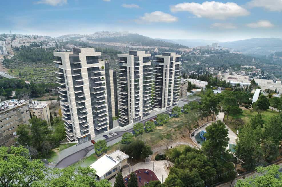 מתחם קלנר בשכונת קריית יובל // תכנון והדמיות: אלי רכס אדריכלים