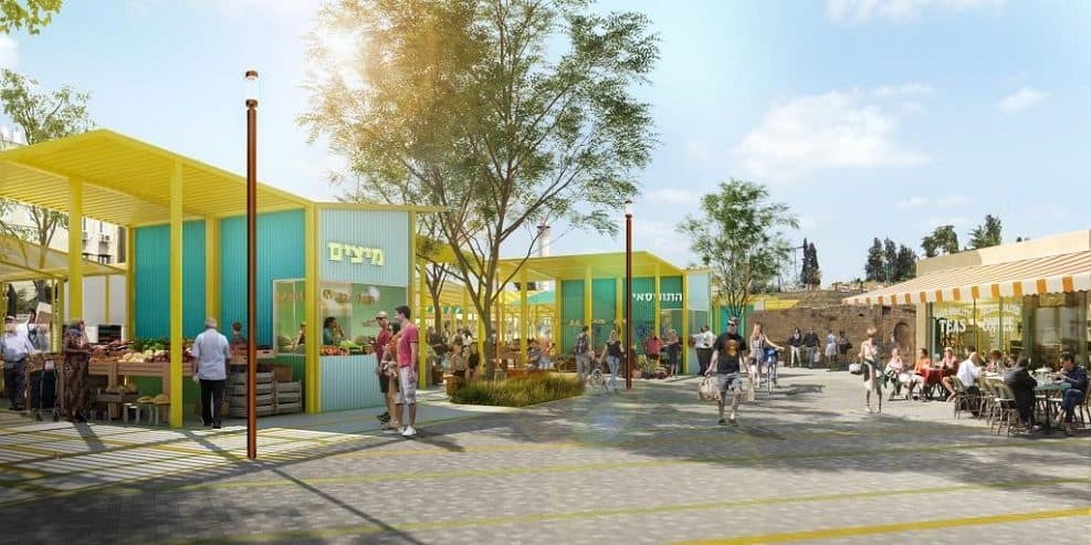 הדמיית השוק // באדיבות עיריית לוד