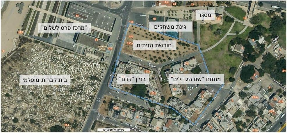 מיקום המתחם: שכונת העלייה ביפו (שכונת ג'בלייה) // באדיבות עיריית ת"א-יפו