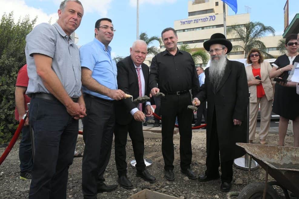 הנחת אבן פינה להקמת תחנת רכבת בנצרת עילית // צילום: ישראל פרץ