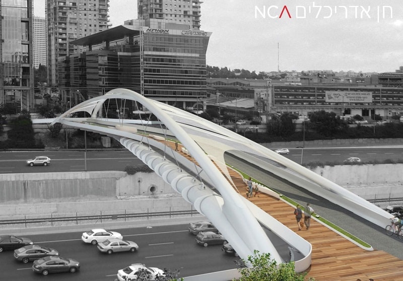 הדמיית גשר יהודית // באדיבות דוברות עיריית תל-אביב