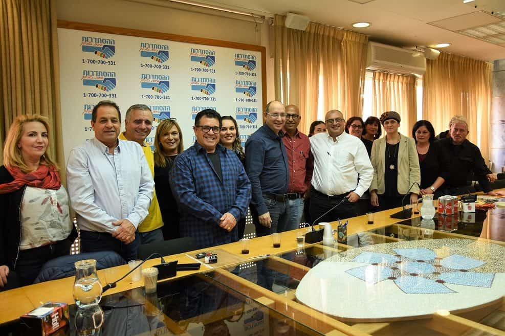 מעמד ההסכם שיכון ובינוי // צילום: דוברות ההסתדרות