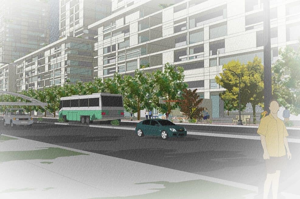 הדמיית תוכנית מתחם הבננה נתניה // תכנון: דורון צוף זילברברג אדריכלים