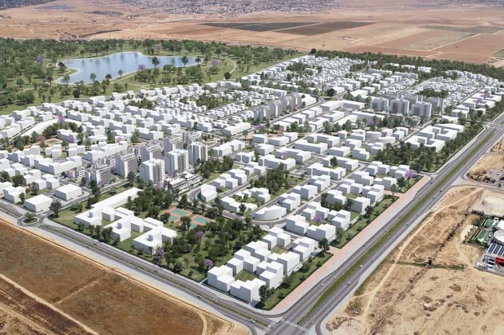 שכונת פארק הנחל בבאר שבע // הדמייה: אול אין