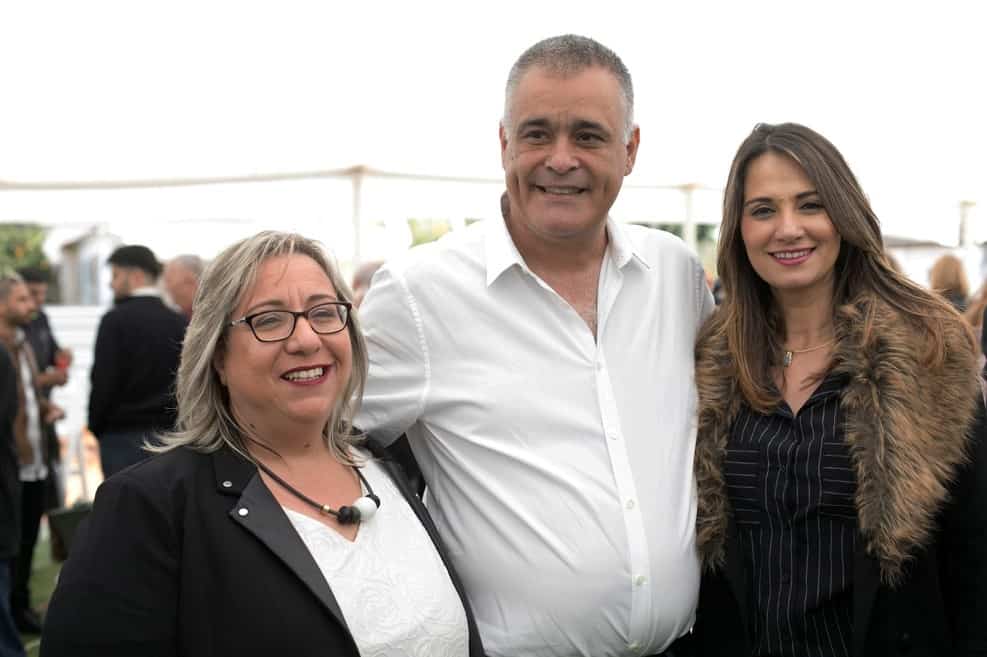 מימין שרת השיכון יפעת שאשא ביטון - היזם גדי מכלוף - ראשת המועצה - קרין גרין // יחצ