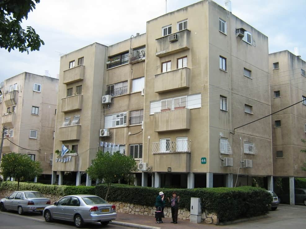 הבניין ברחוב החלוץ לפני תחילת הפרויקט // באדיבות החברה לפיתוח והתחדשות עירונית