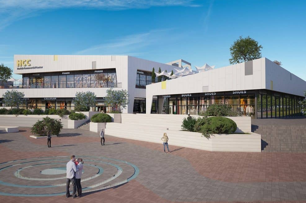 מרכז מסחרי של חברת שפיר בשכונת בצוותא בחריש // ויופוינט