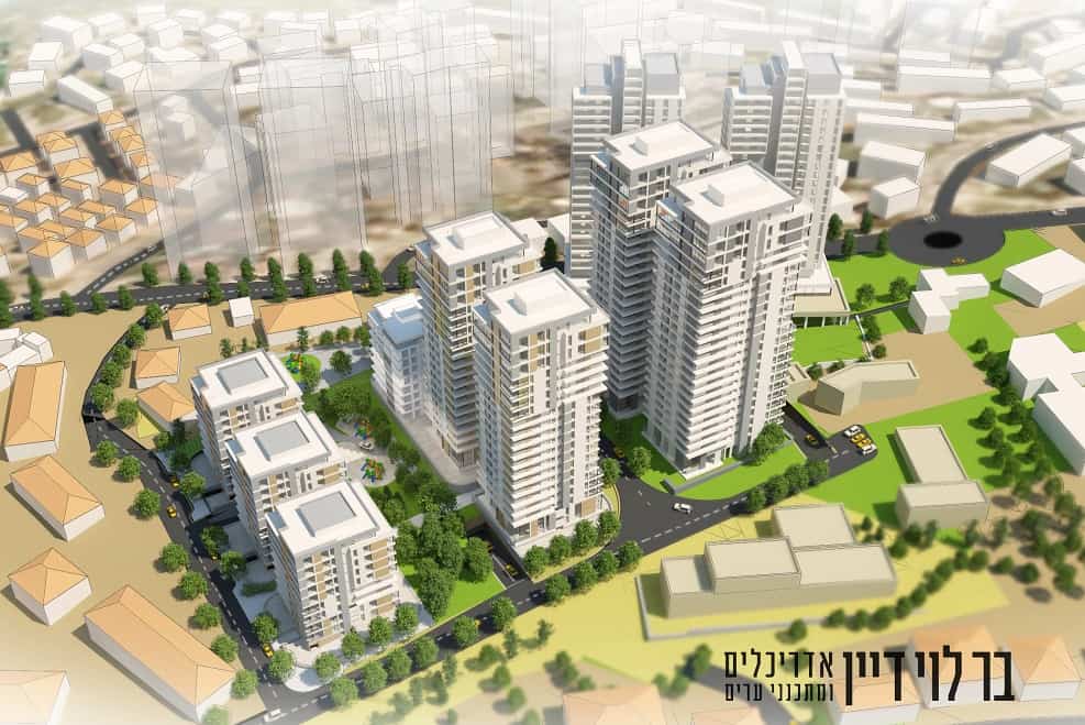 הדמיית הפרויקט בבית שמש // בר לו דיין אדריכלים