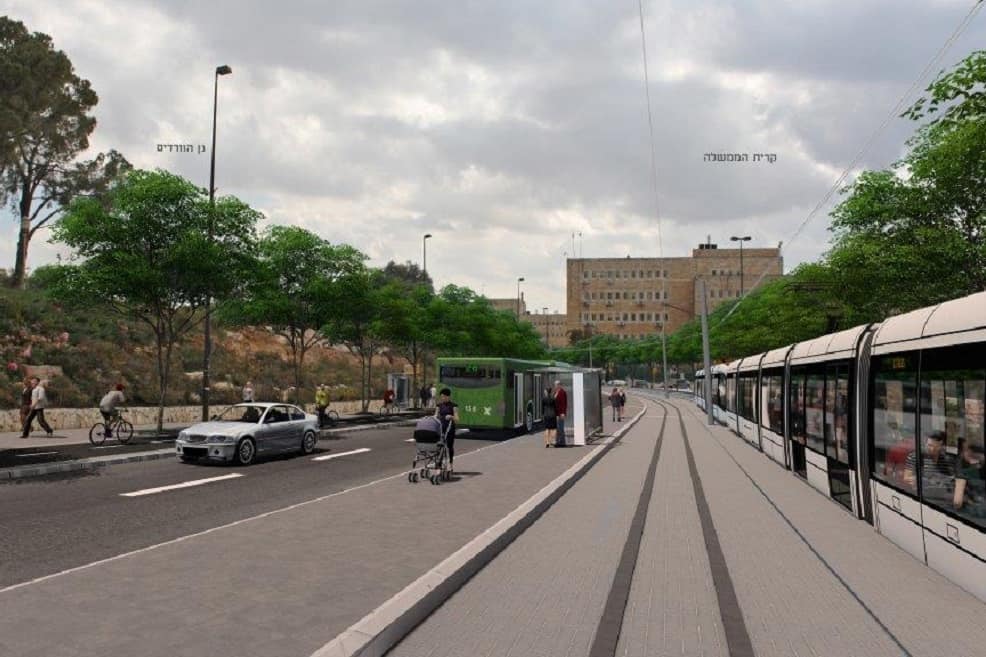 הדמיית הקו הזהוב // צוות אב לתחבורה