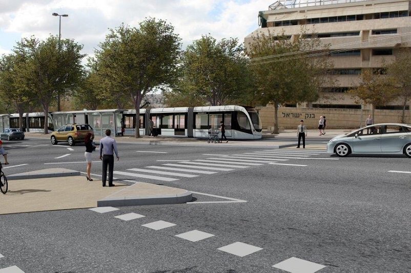 הדמיית הקו הזהוב // צוות אב לתחבורה