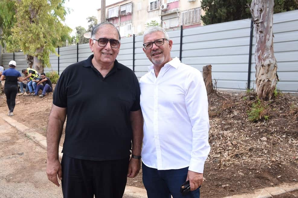 איציק אמסלם יור קבוצת אלמוג, ויונה יהב ראש עיריית חיפה בדימוס // אופיר נחמני