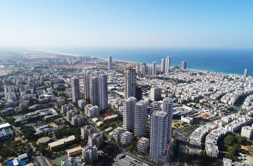הדמיה מתחם הרב לוי בת ים // אדר' ברק ציפור, צפור גרשון-צפור ברק אדריכלים ומתכנני ערים בע"מ