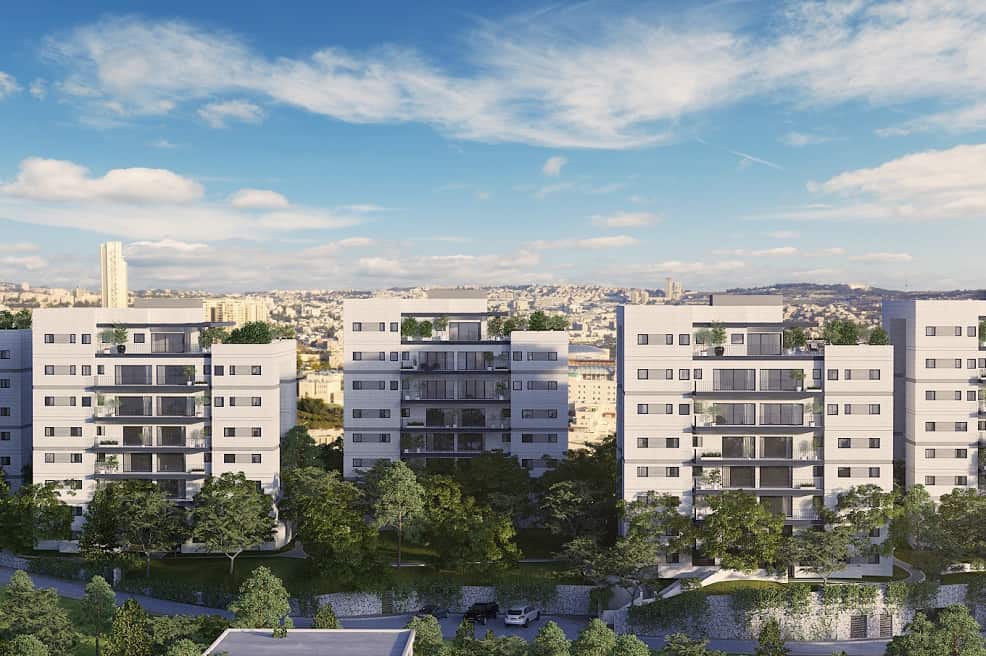 הפרויקט בקרית יובל בירושלים של חברת צברים // הדמיה: Viewpoint