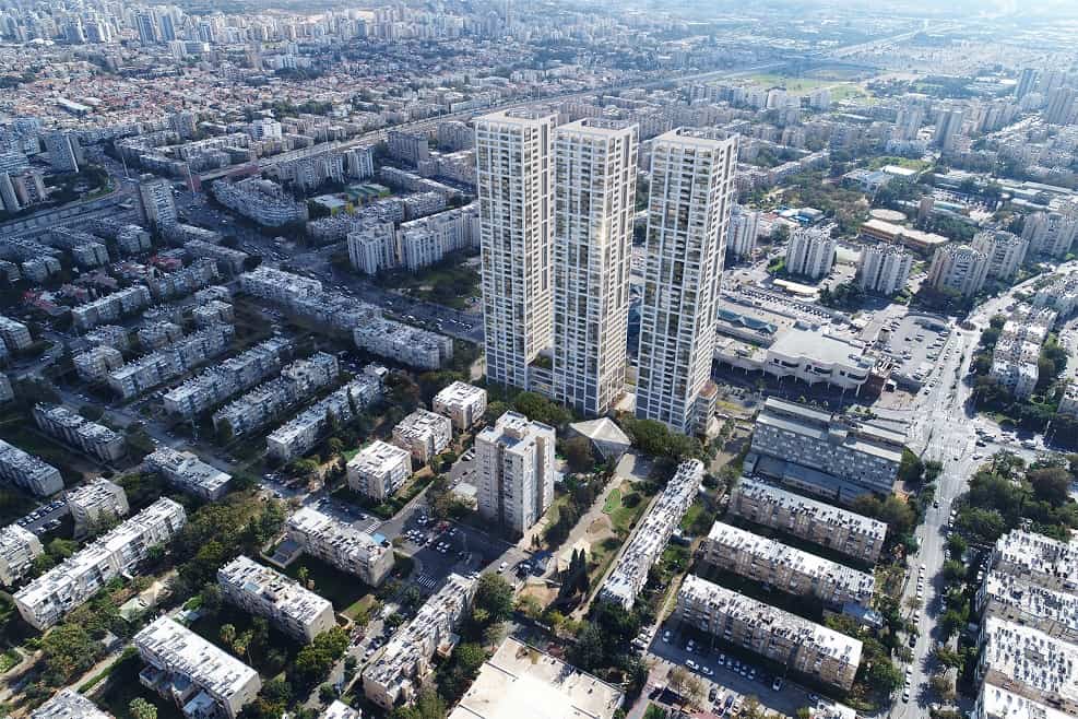שלב ב בפרויקט התחדשות עירונית ביוספטל בת ים של מצלאוי // הדמיה: ויו-פוינט