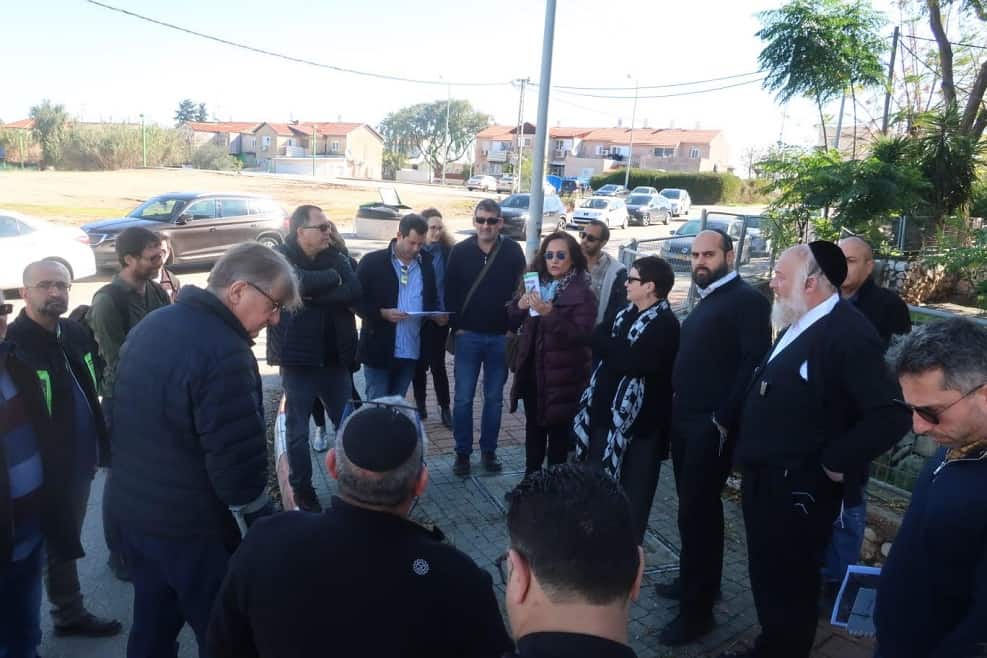 צוות הותמ"ל בסיור במתחם לפני שלוש שנים // באדיבות מינהלת קריית גת