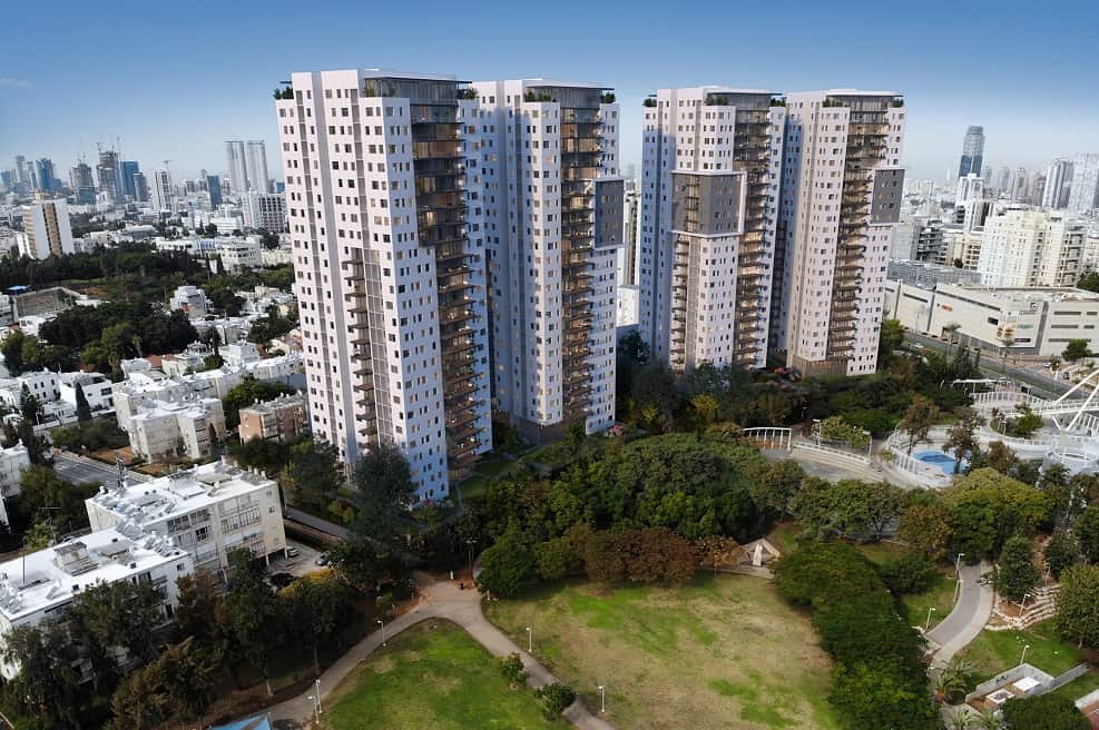 פרויקט חדש של התחדשות עירונית של חברת אחים דוניץ בגבעתיים // הדמייה סטודיו אלכס לובימוב