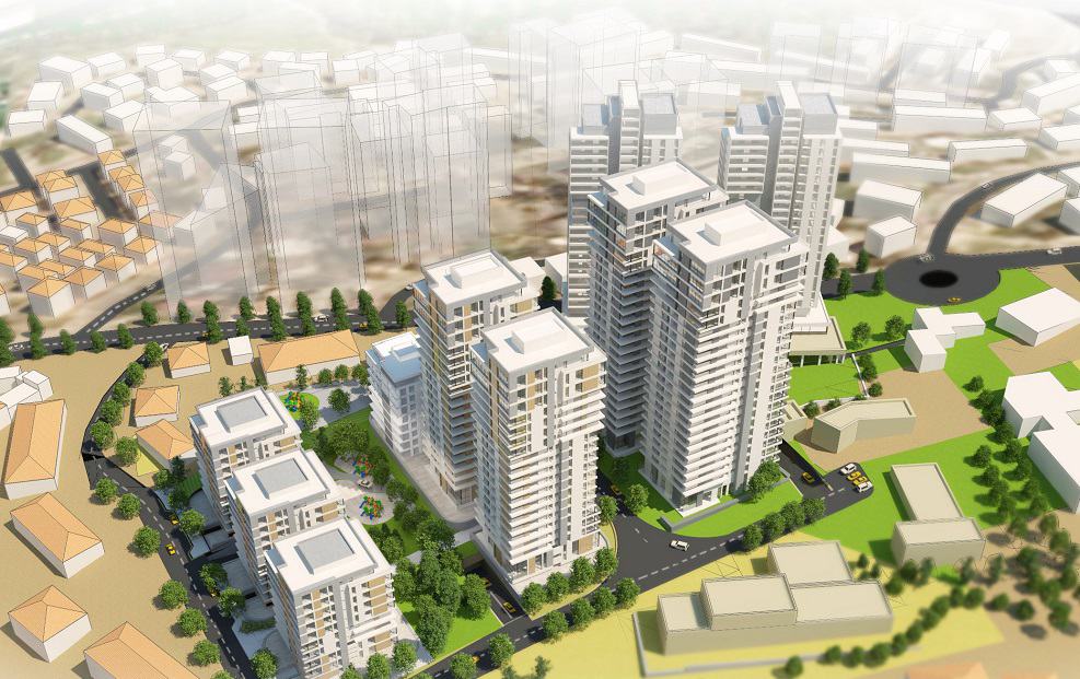 הדמיית הפרויקט בבית שמש // בר לוי דיין אדריכלים