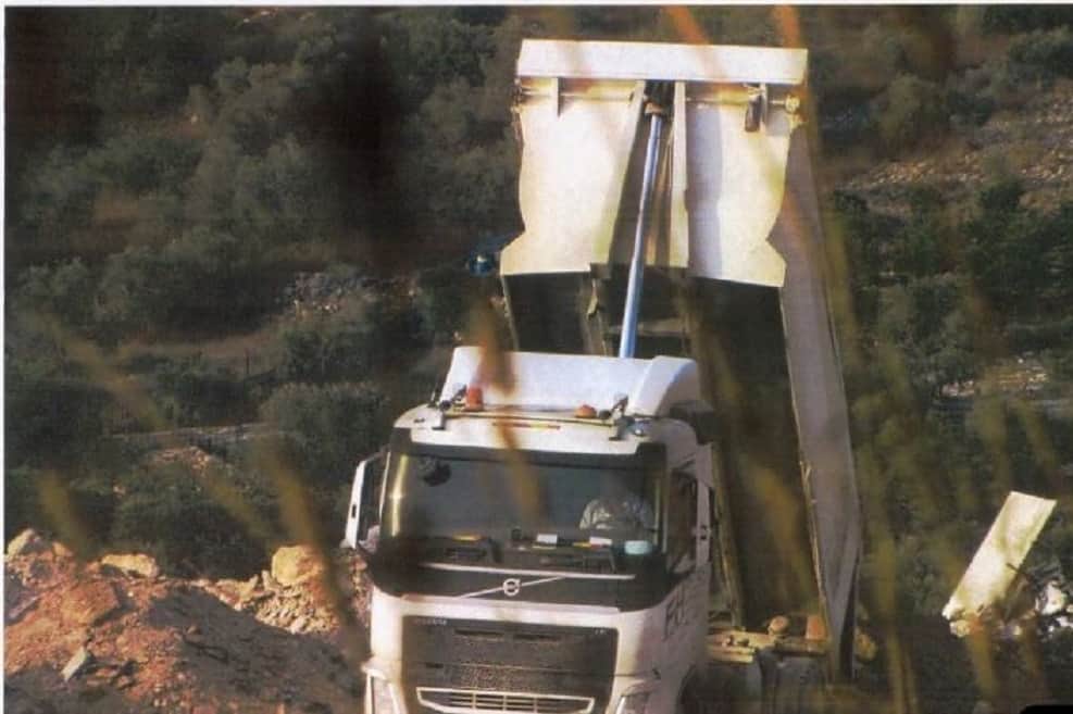 תיעוד ההשלכות // צילום: המשרד להגנת הסביבה