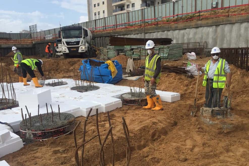 אתר בניה מעונות הסטודנטים בראשלצ // קבוצת פדלון לבניה