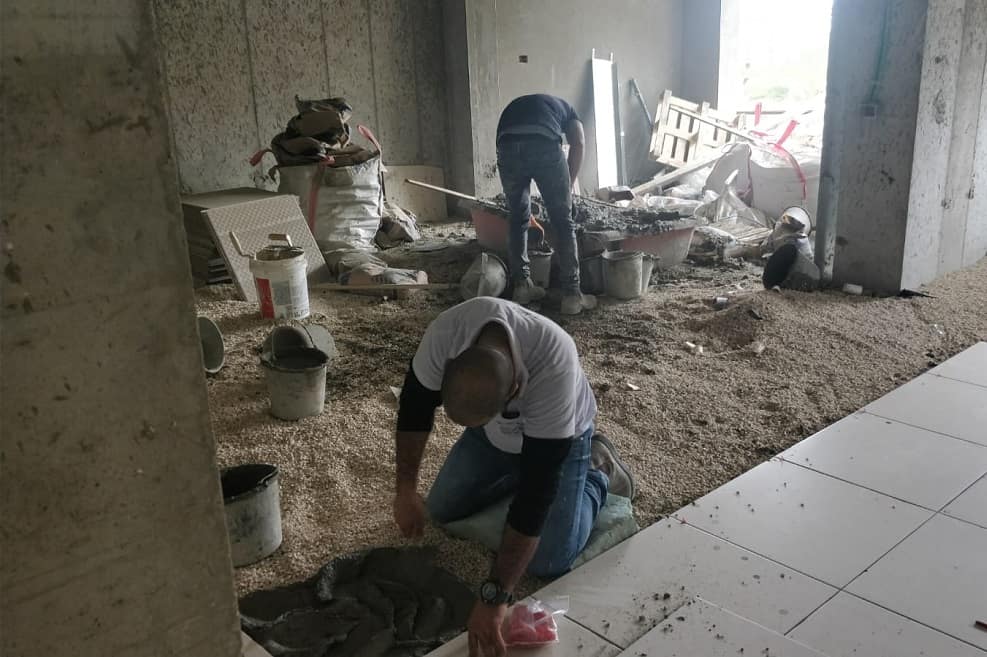 בניה בפרויקט הרובע בחיפה של חברת גולדן ארט // צילום: גולדן ארט