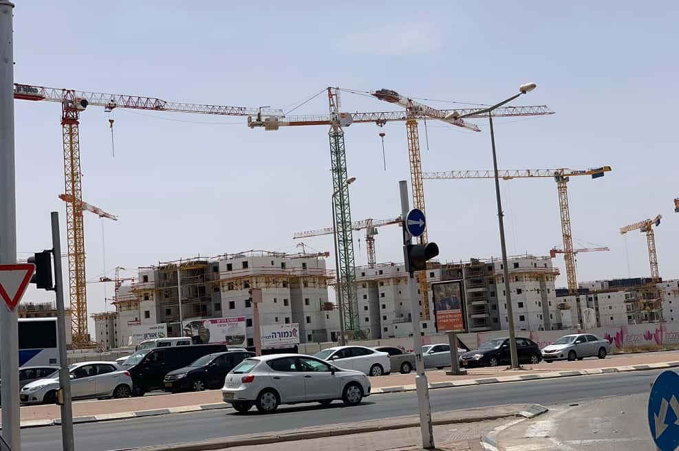 אתרי בנייה בנגב // באדיבות ארגון קבלני הנגב