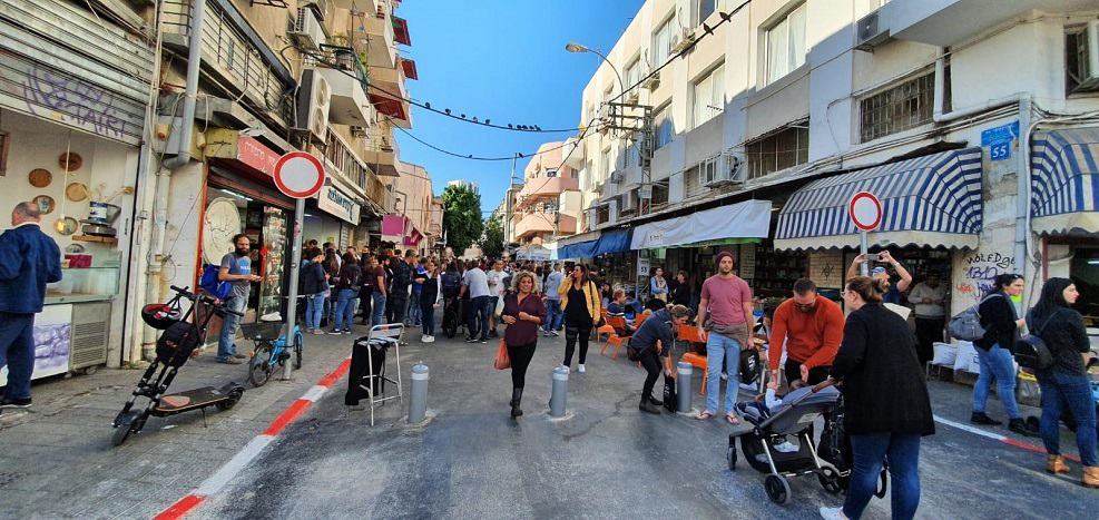 המדרחוב ברח' לוינסקי // באדיבות דוברות העירייה