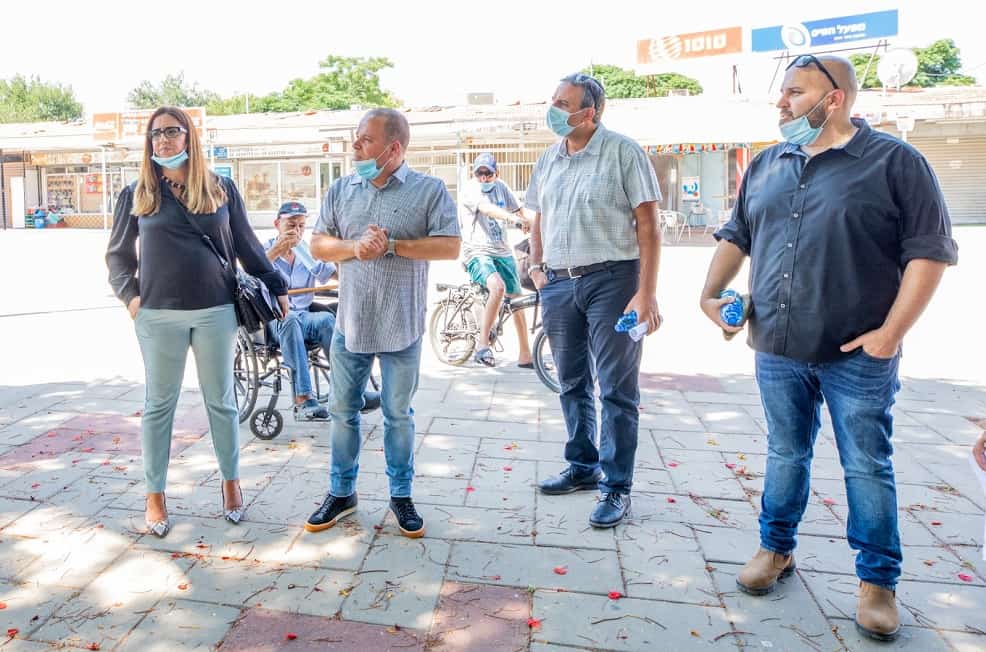 סיור נציגי הותמ"ל עם ראש העיר // צילום עיריית אשקלון