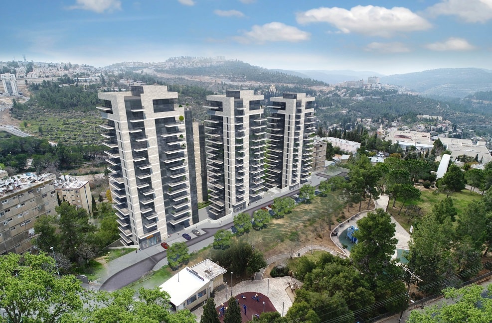 הדמיית פרויקט קלנר ירושלים // אלי רכס אדריכלים