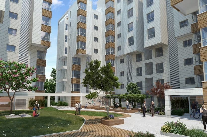 הדמיית פרויקט ז'בוטינסקי יארד של חברת ינוב // אסף פרץ