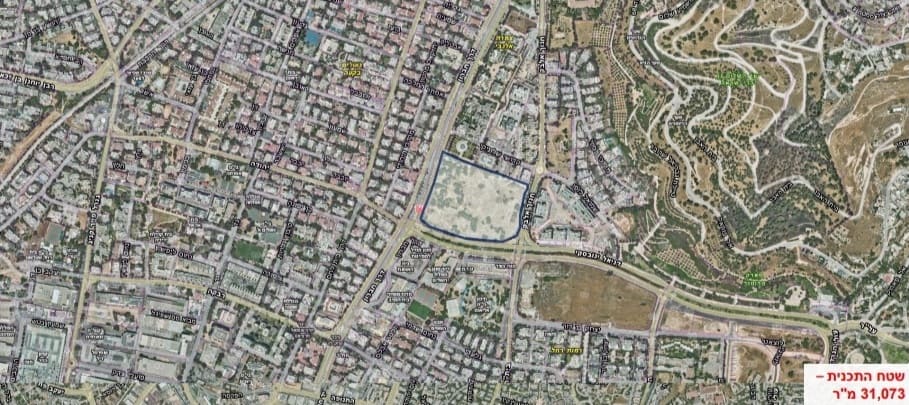 צילום אויר - שטח תוכנית 2 // באדיבות דוברות העירייה