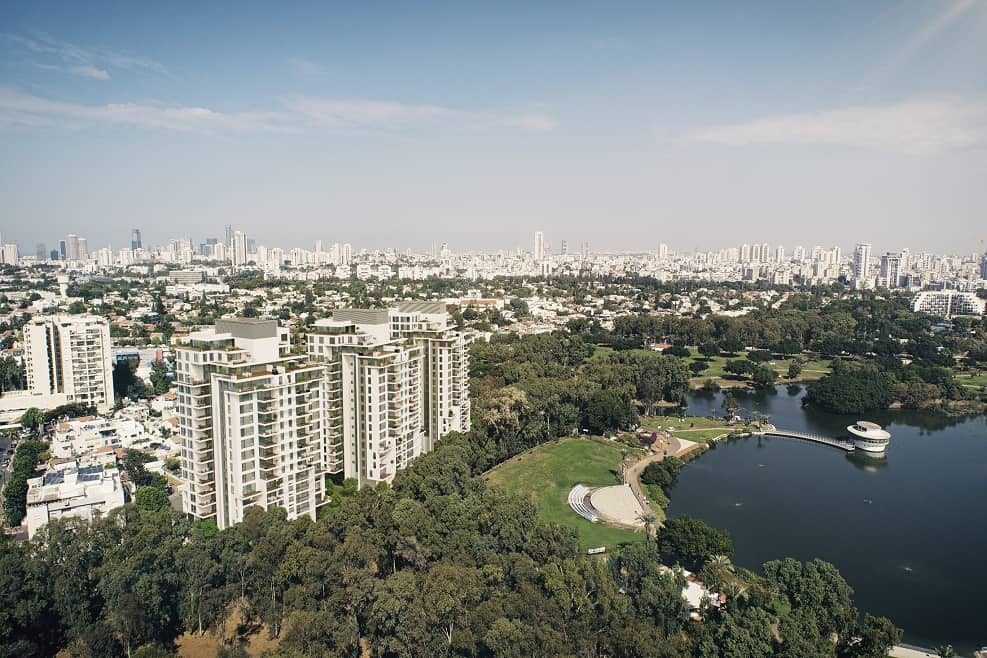פרויקט THE LAKE ברמת גן של צמח המרמן וסרוגו // הדמייה 3division