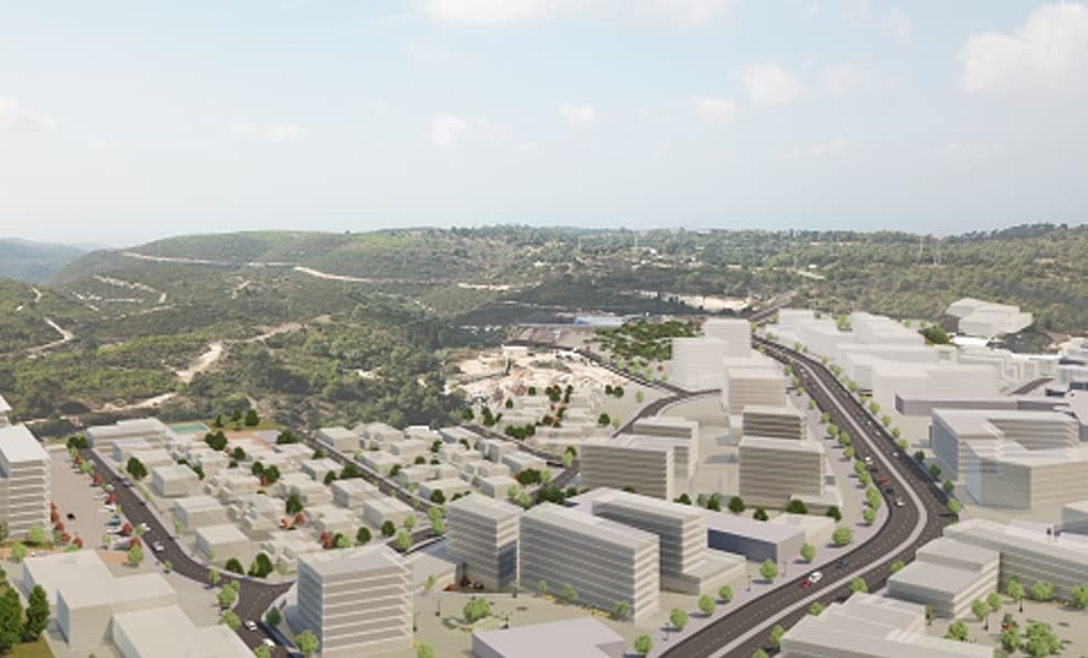הדמיית התכנית שער הכרמל עוספיא // משרד אבירם אדריכלים