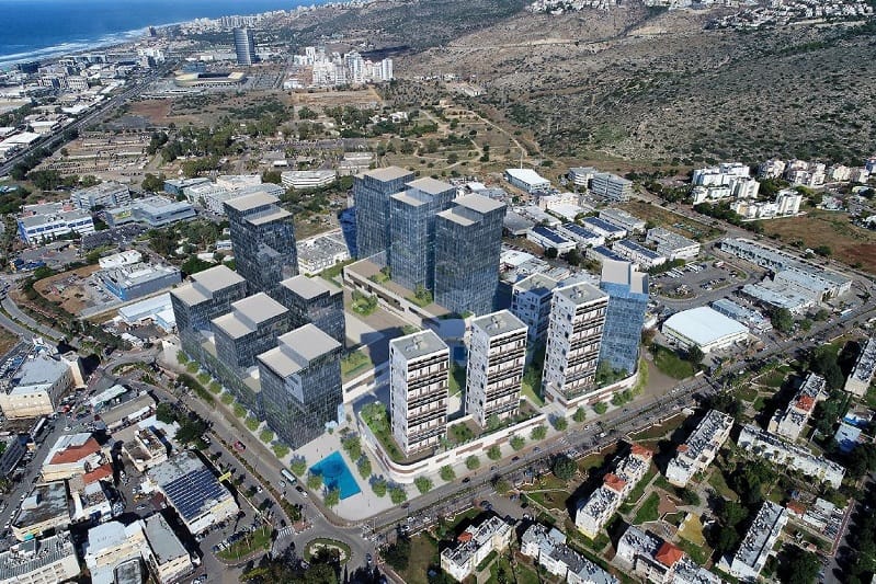 הדמיה תוכנית אוטוקרס טירת כרמל // משרד ערן מבל אדריכלות ובינוי ערים בע"מ