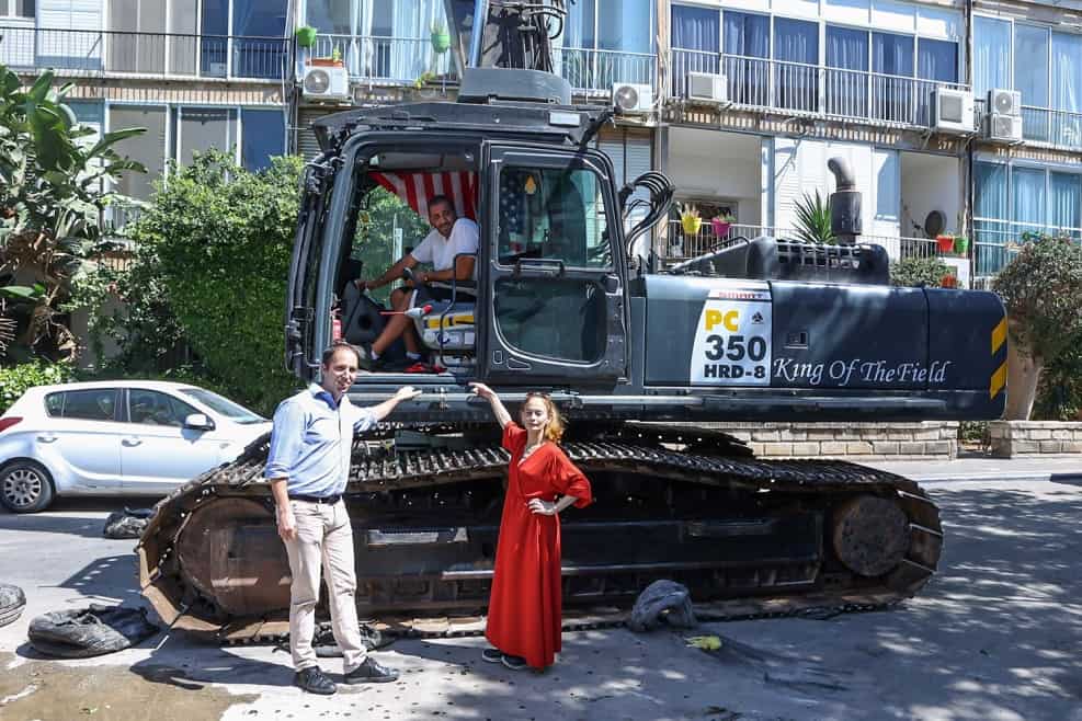 מימין לוסי דובינצ'ק ואמיר לוטן \\ אוראל עזרא