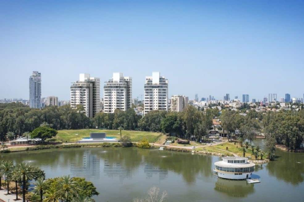 הדמיית פרויקט The lake רמת גן // 3division