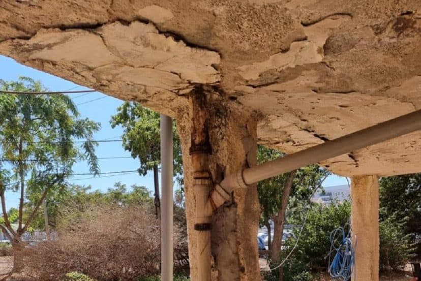 תקרת החנייה של הבניין \\ ועד דיירי הבניין