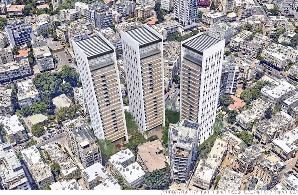 פרויקט שינקין גבעתיים // הדמייה: בן קוטלר
