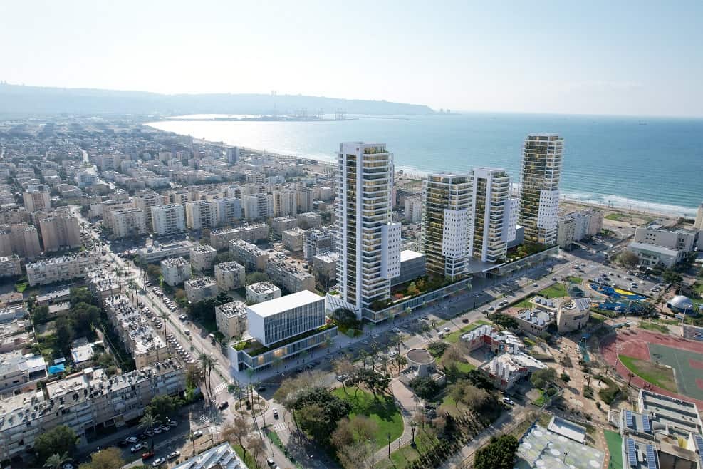 משה שרת קרית ים // הדמיה: אדריכל שמעון אסבן