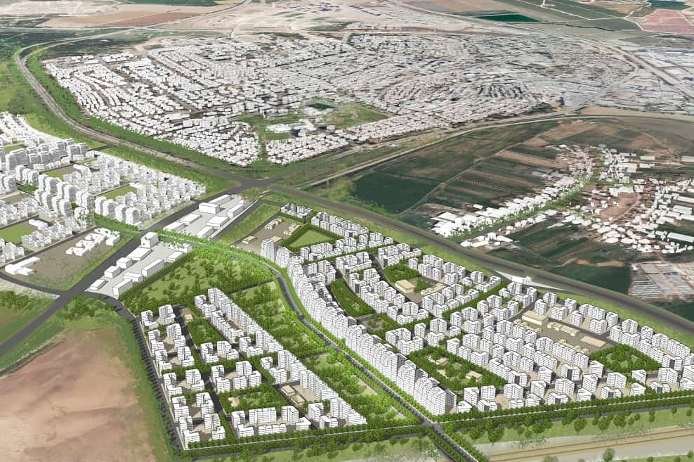 הדמיה: תוכנית דרום מערב קריית גת // יער - קורין תכנון וניהול פרויקטים