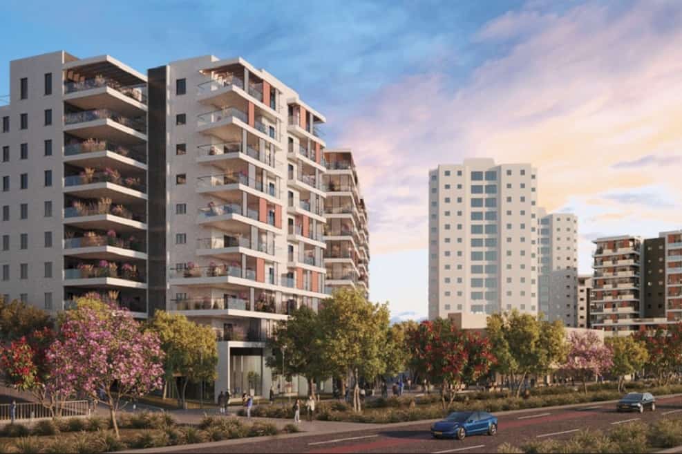 פרויקט פינוי בינוי שמקדמת חברת נקסט אורבן בשכונת נווה שאנן // הדמיה: אול אין