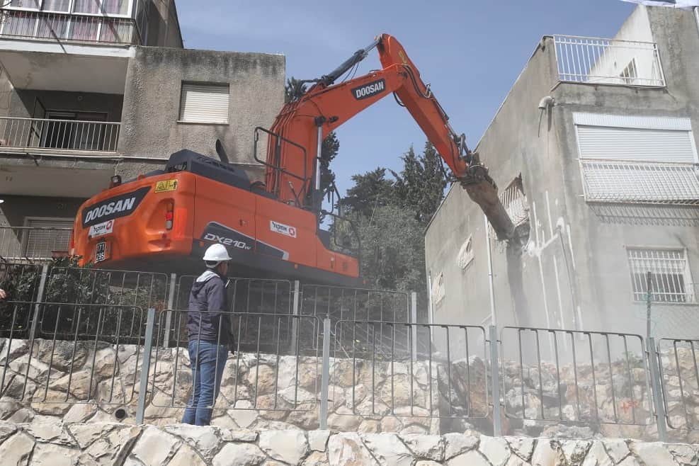 אירוע הריסה // צילום: גלעד ארצי
