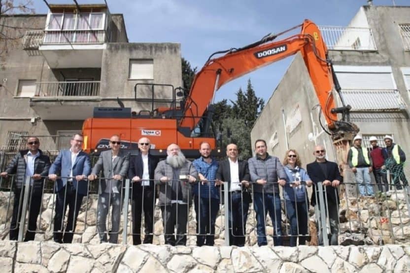 אירוע הריסה // צילום: גלעד ארצי